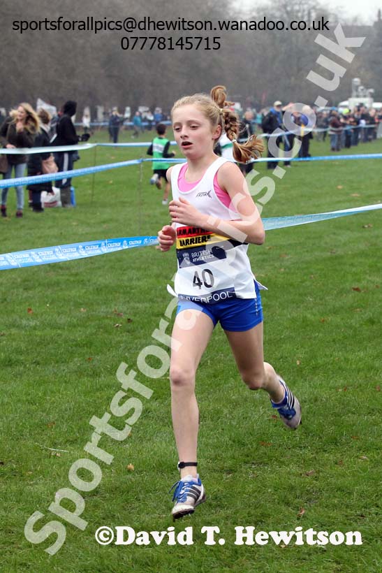 Girls under-11s European Cross Country Trials, Sefton Park, Liverpool. Photo: David T. Hewitson/Sports for All Pics